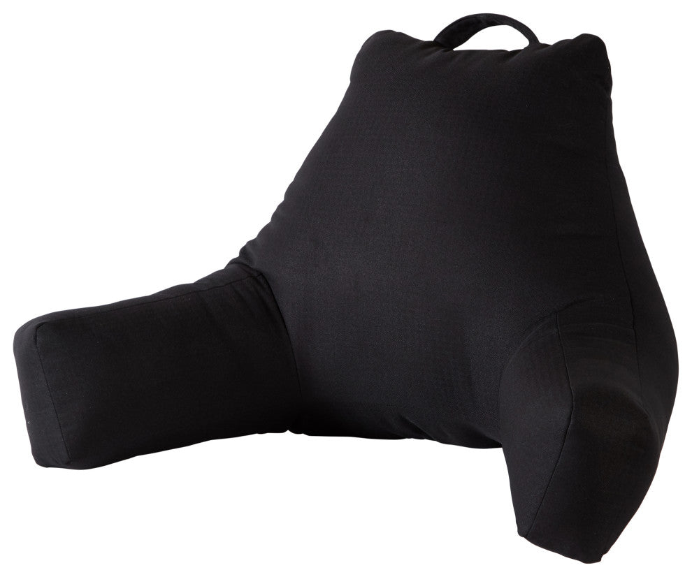 Greendale Home Fashions Jumbo Bed Rest Pillow, Black