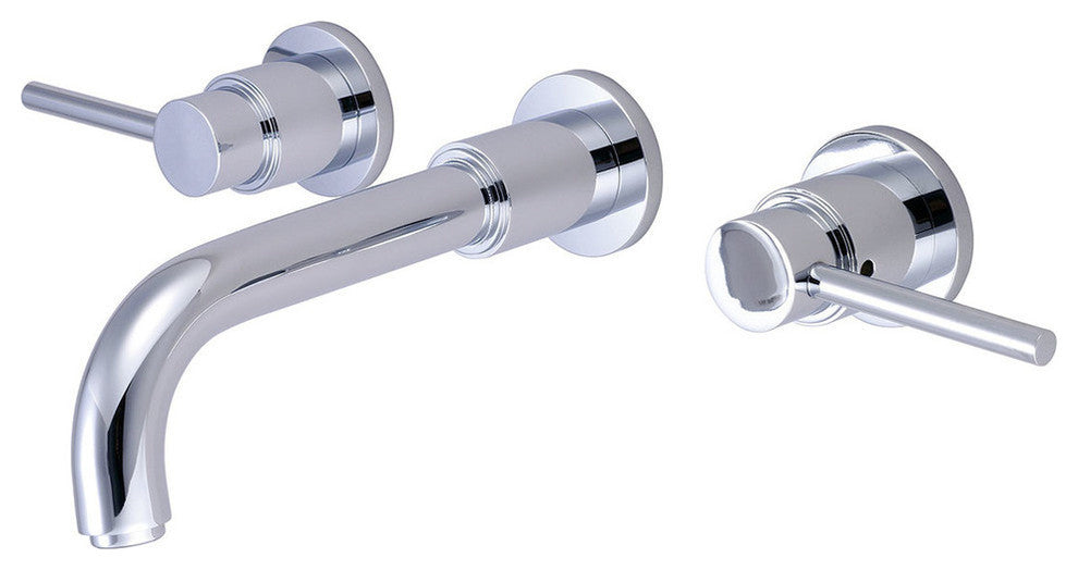 Motegi Two Handle Wall Mount Vessel Filler, Polished Chrome