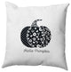 Hello Pumpkin Accent Pillow, Black, 18"x18"