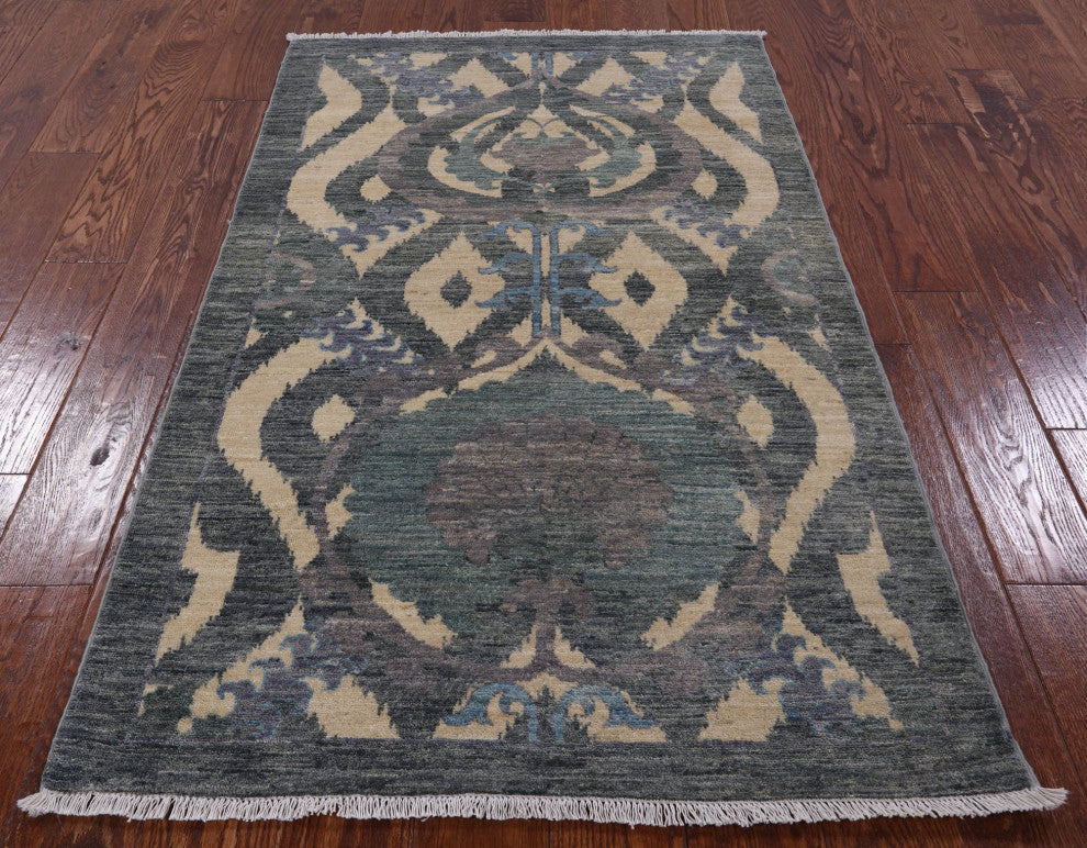 3' 2" X 5' 4" Hand-Knotted William Morris Rug Q6560