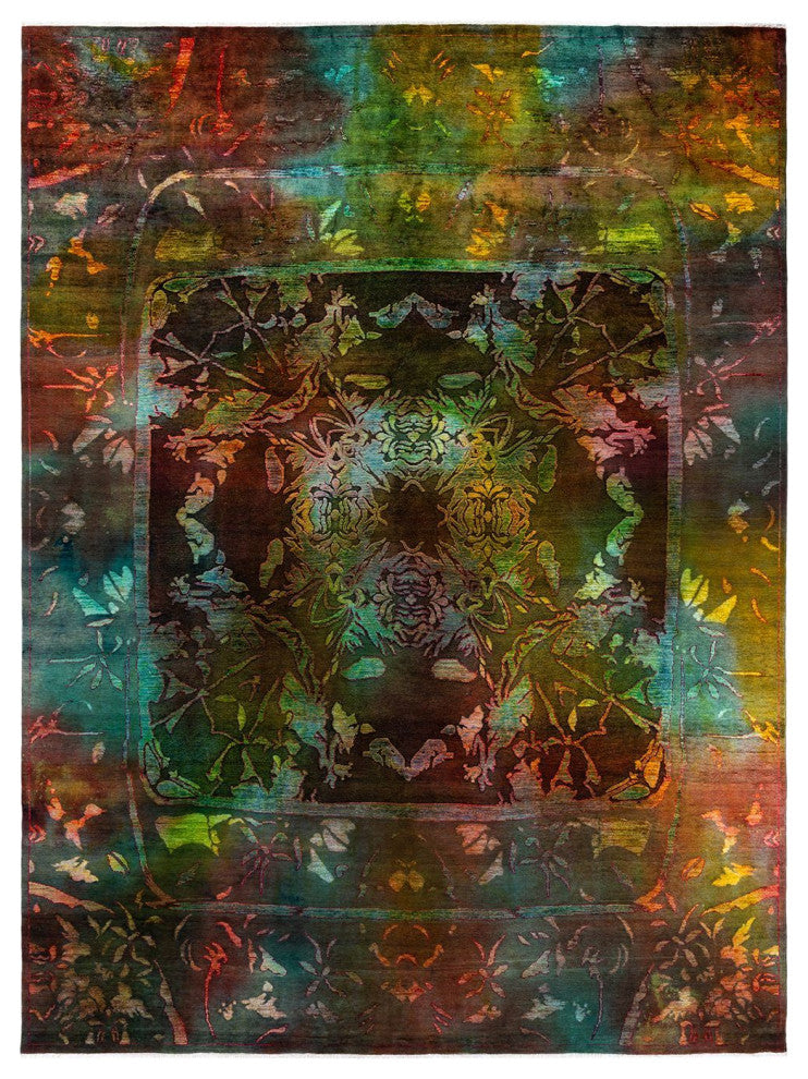 Vibrance, One-of-a-Kind Hand-Knotted Area Rug Multi, 9'10"x13'10"