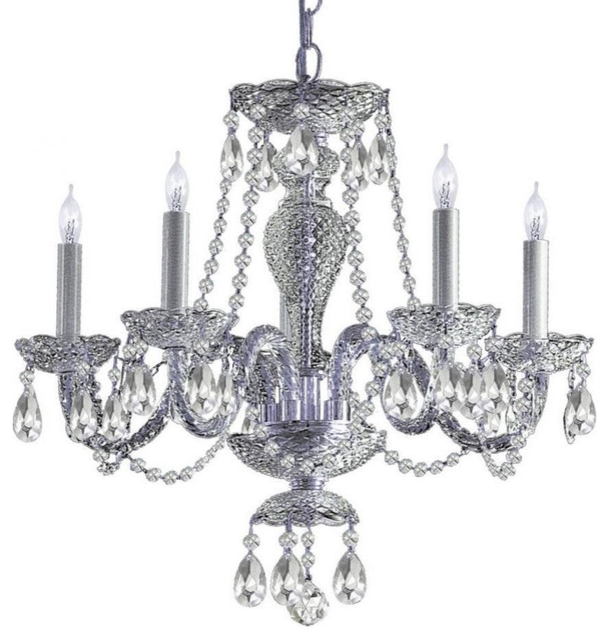 Crystorama Traditional Crystal 5-Light Chandelier