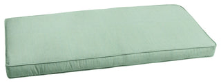 Sunbrella Canvas Spa Green Outdoor Bench Cushion