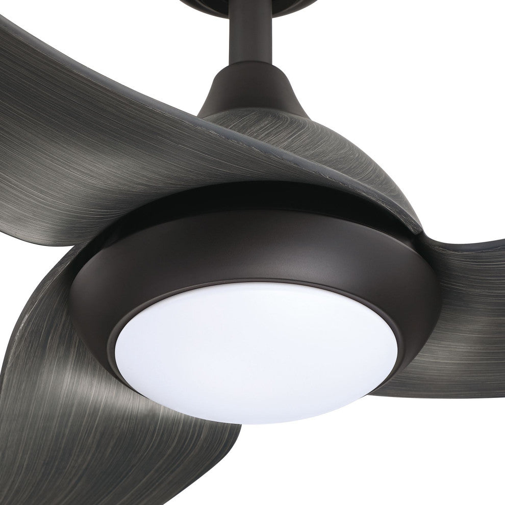 52 in Modern LED Ceiling Fan in Dark Bronze