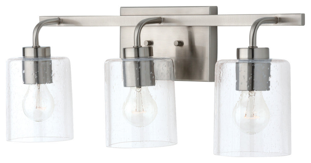 Capital Lighting 128531-449 Greyson 3 Light 25"W Bathroom Vanity - Matte Black