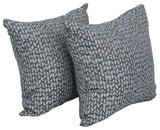 17" Jacquard Throw Pillows With Inserts, Set of 2, Banyan Timber