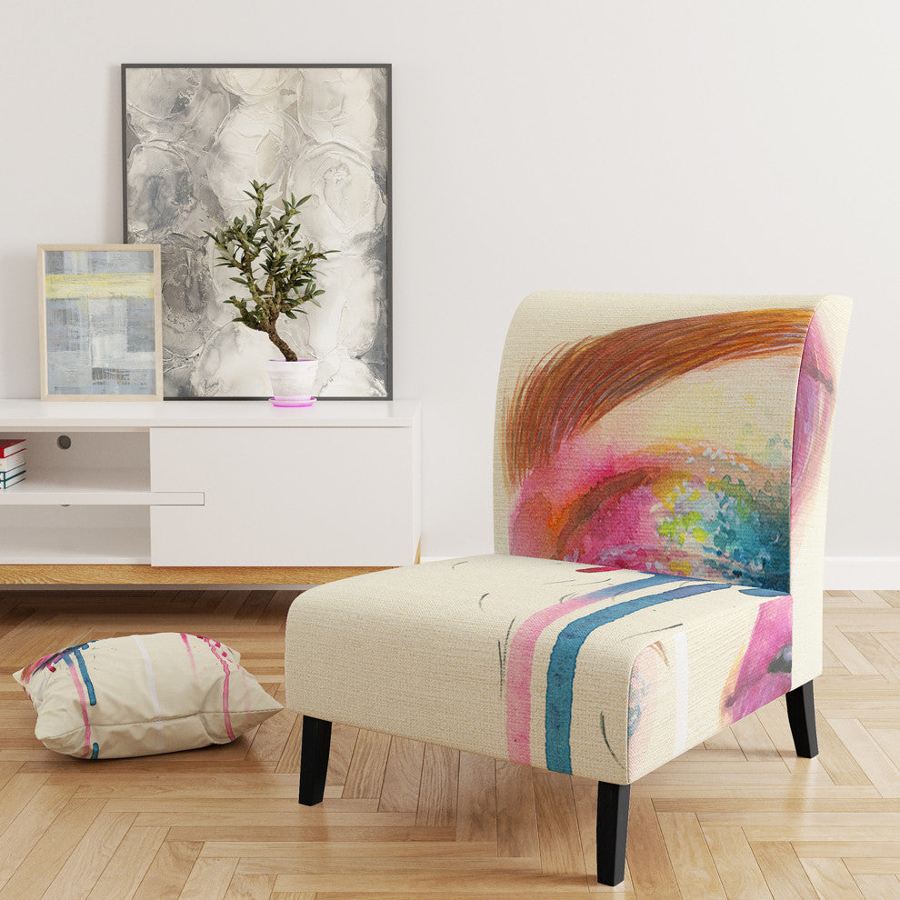 Eyes & Lips With Vivid Make Up Chair, Slipper Chair