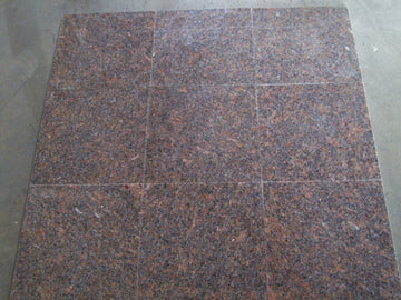 Dakota Mahogany Granite Tiles, Polished Finish, 12"x12", Set of 40