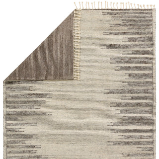 Patra Hand-Knotted Solid Cream/ Taupe Area Rug 9'X13'