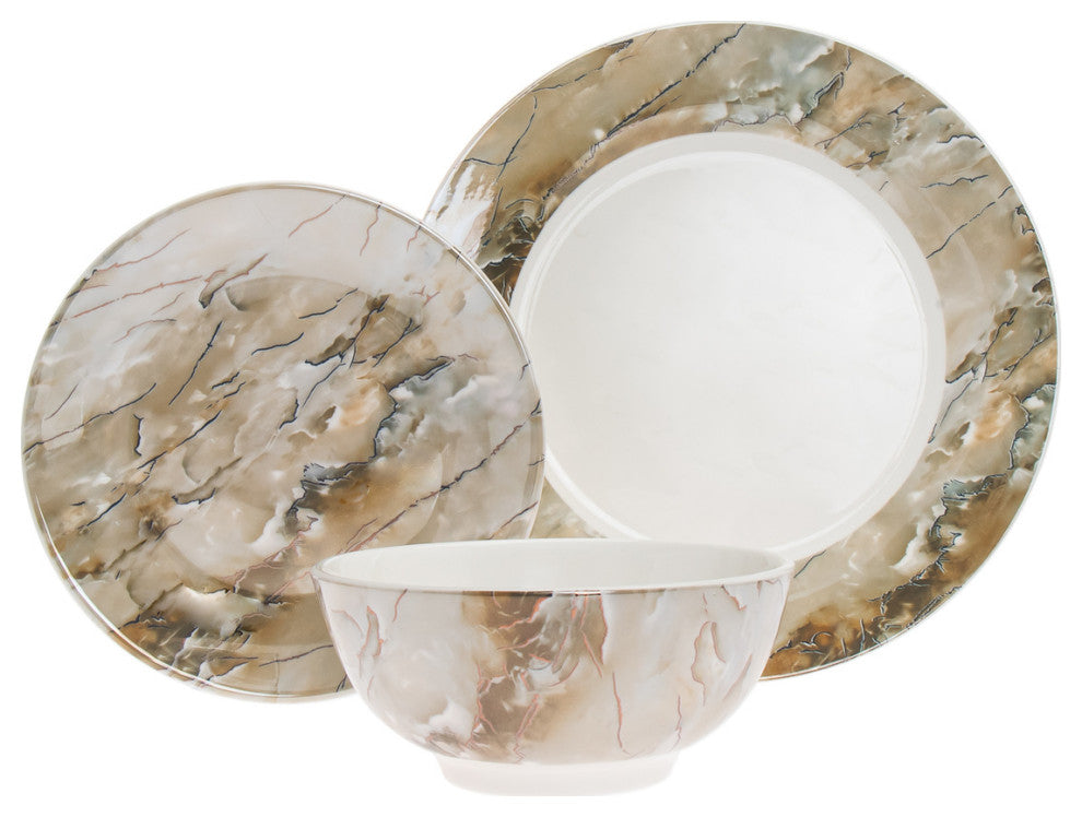 Clarion 12 Piece Dinnerware Set, Service for 4