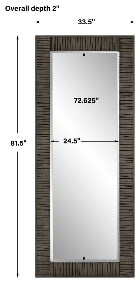 Uttermost UT-9851 Mirror from the Figaro collection, Rustic Wood