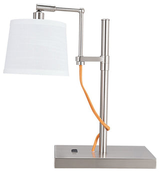 40157-11, 15" Metal Task Lamp, Brushed Nickel
