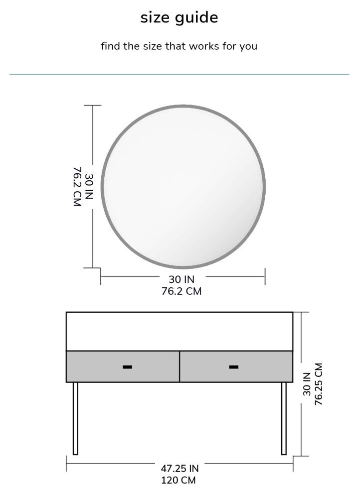 Grendon Accent Mirror, 30"