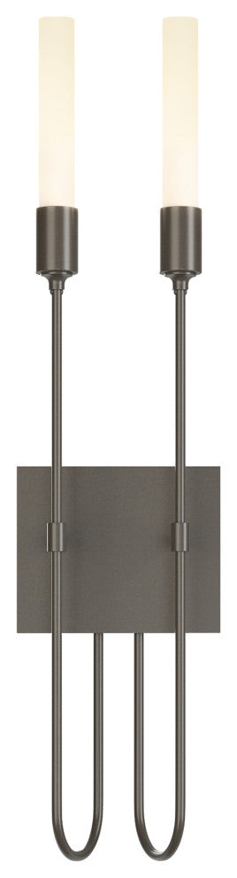 Lisse 2 Light Sconce, Dark Smoke Finish
