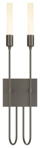 Lisse 2 Light Sconce, Dark Smoke Finish