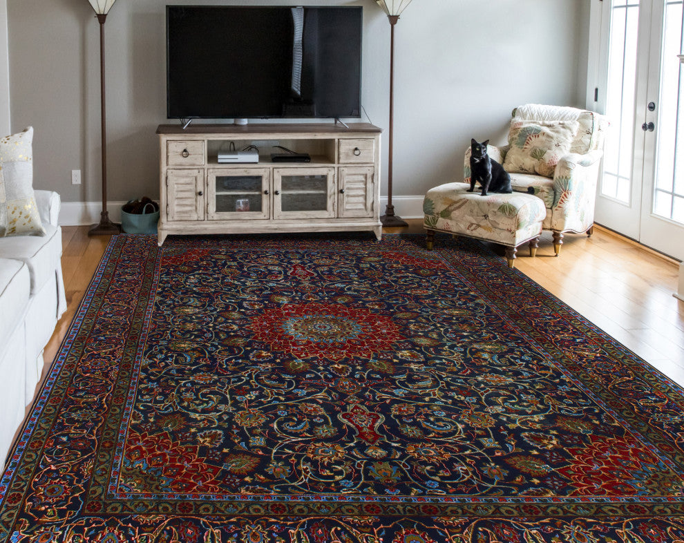 Fine Vintage Distressed Areli Red Rug
