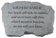 Garden Accent Family Stone, "Grandfather, Our Hearts Still Ache"