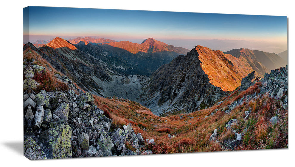 "Rocky Slovakia Mountains" Landscape Wall Art Canvas Print, 1 Panel, 60"x28"