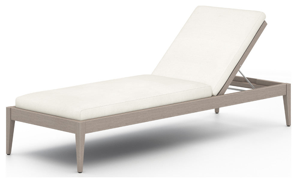 Sherwood Outdoor Chaise Lounge-Gry/Ivory