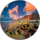 Monte Cofano Nature Reserve, Landscape Photo Disc Metal Wall Art, 11"