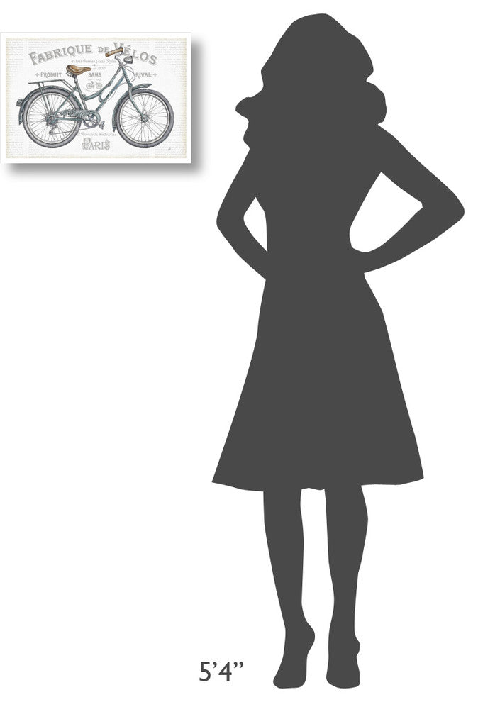 "Bicycles I" Digital Paper Print by Daphne Brissonnet, 20"x14"