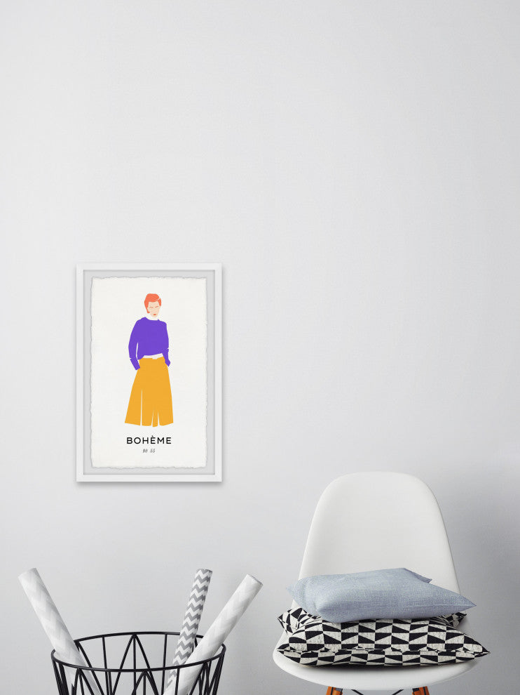 "Boheme No 55" Framed Painting Print, 30x45