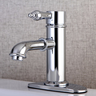 Single-Handle Bathroom Faucet, Brass Pop-Up, Polished Chrome