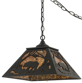 16Sq Bear at Dawn Pendant