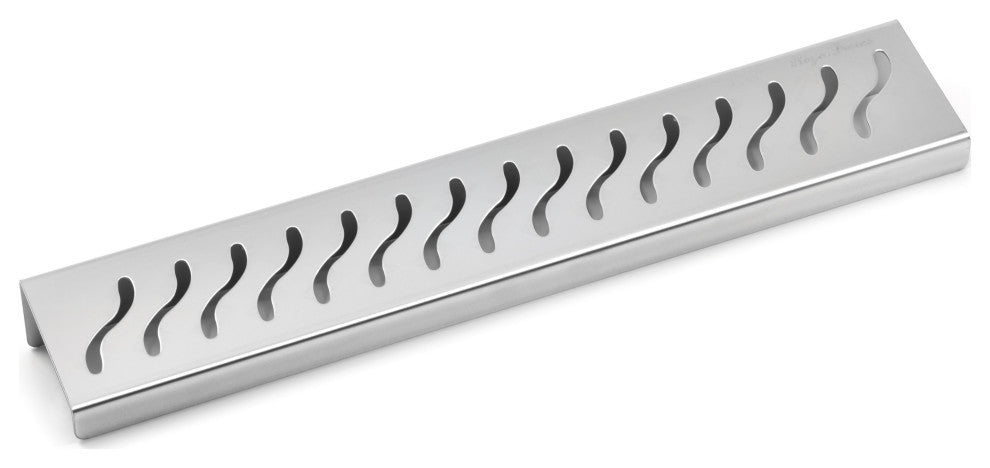 24 Inch Wall-Mounted Shower Shelf - Wave Design - Thumbnail 3