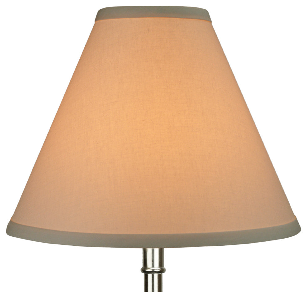 Fenchel Shades 4"x11"x9" Empire Lamp Shade, Linen Ivory