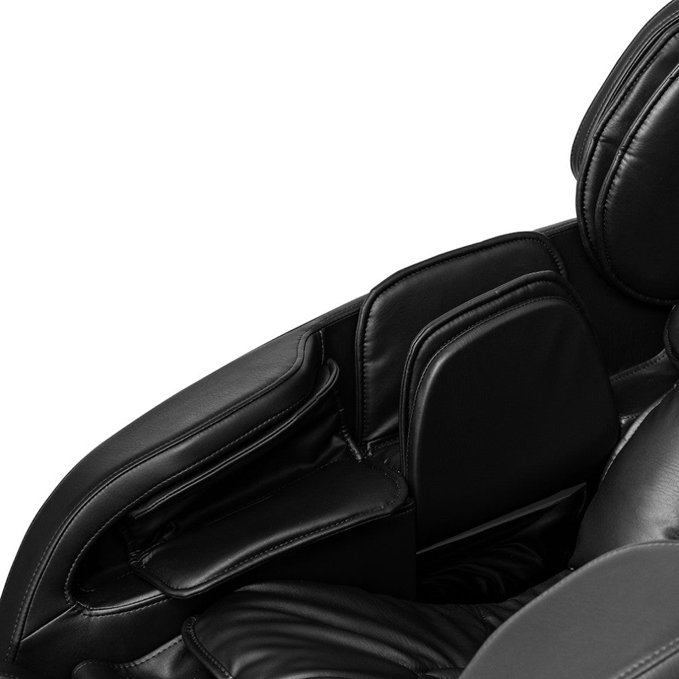 Jin 2.0 - Deluxe Heated SL Track Zero Wall Massage Chair, Black