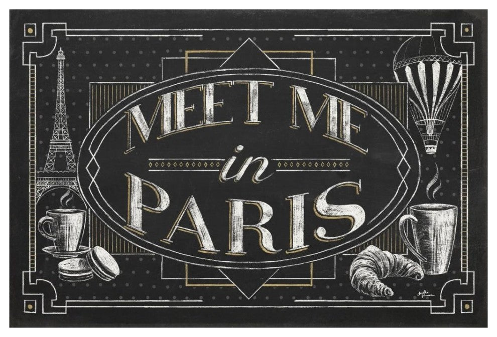 "Vive Paris IV" Digital Paper Print by Janelle Penner, 38"x26"