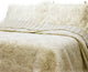 French Medallion Ivory 100%Cotton 3-Piece Quilt Set, King Set