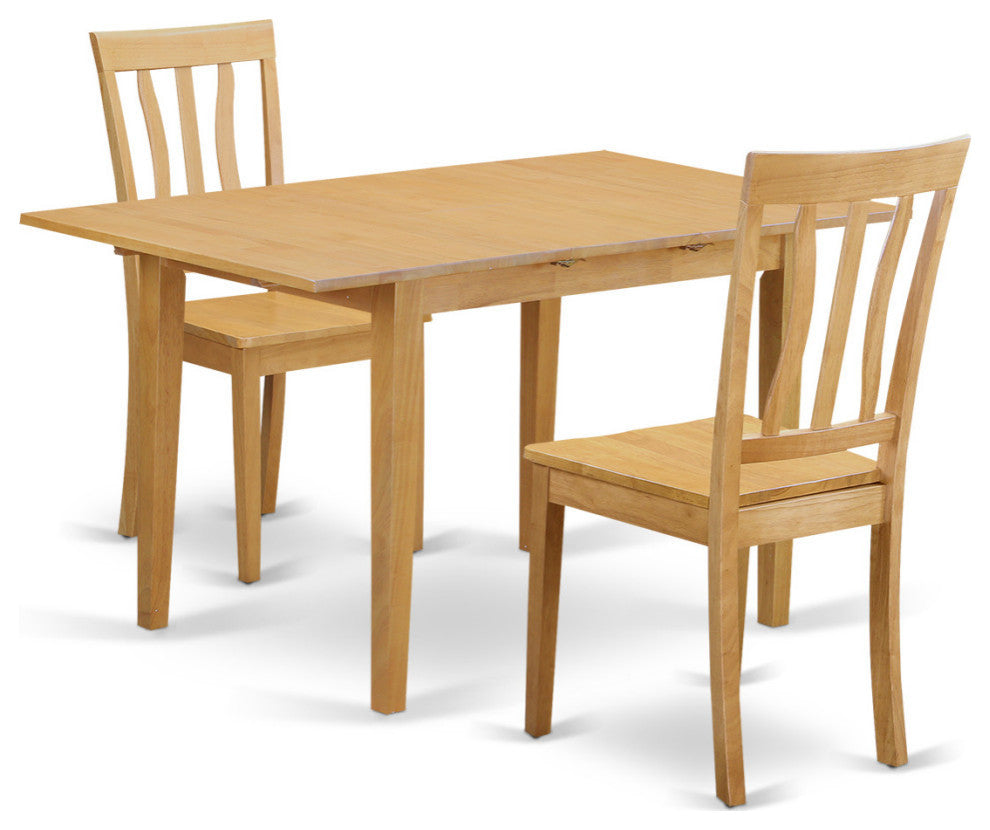 3 Pc Dinette Table Set Kitchen Dinette Table And 2 Dining Chairs