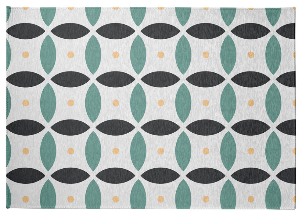 Geometric Spring Chenille Rug, Pepper, 5'x7'