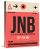 "JNB Johannesburg Luggage Tag 2" Fine Art Print
