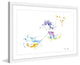 Marmont Hill, "Girl and Fish" by Maya Gur Framed Painting Print, 18x12