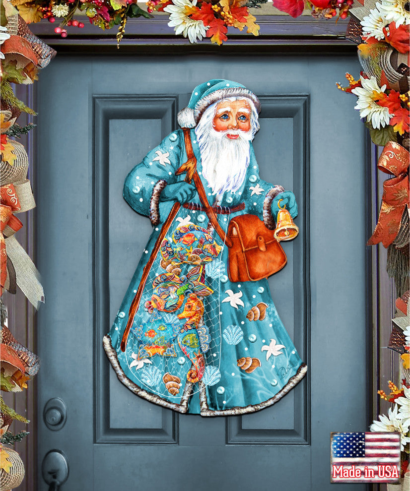 Costal Fishermen Santa Wooded