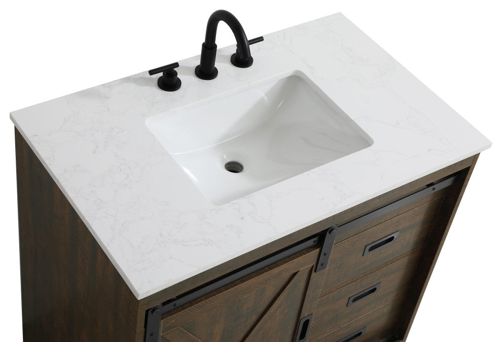 Home Living 36" Single Bathroom Vanity, Expresso