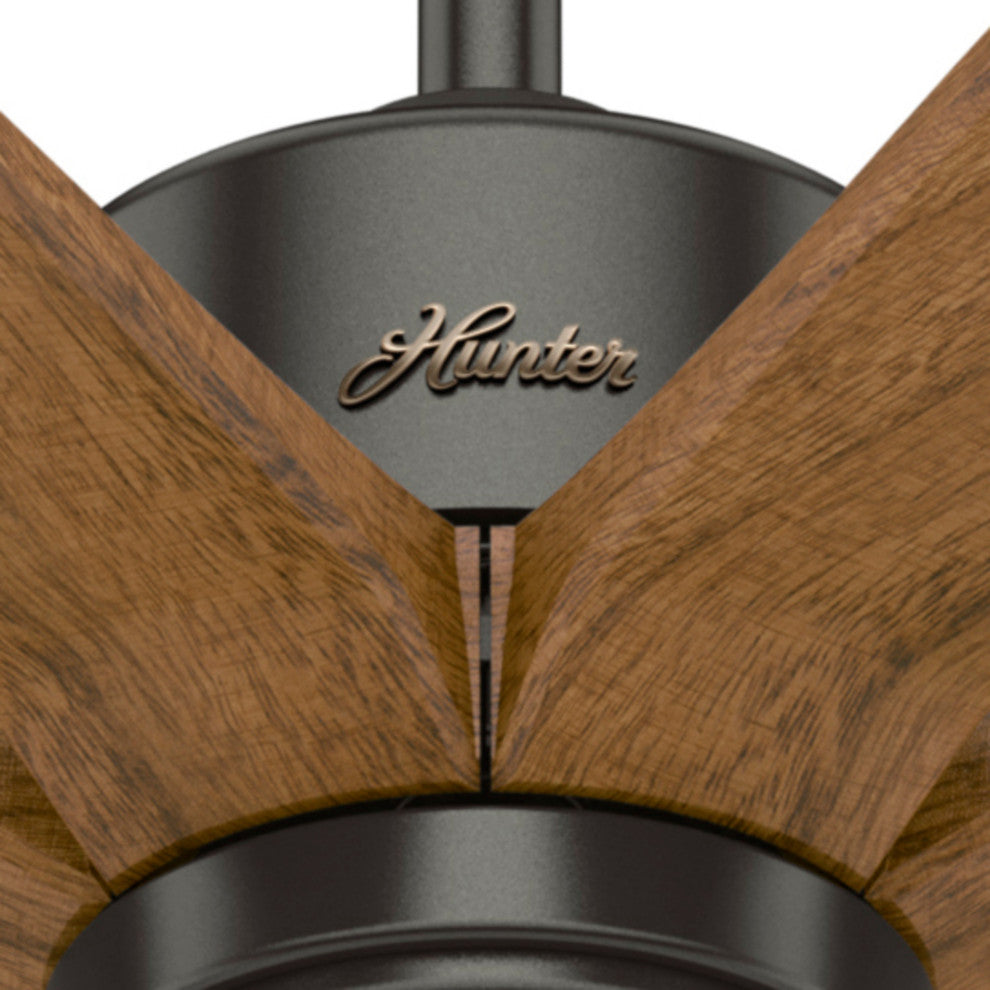 Hunter 58" Rhinebeck Noble Bronze Ceiling Fan With Wall Control
