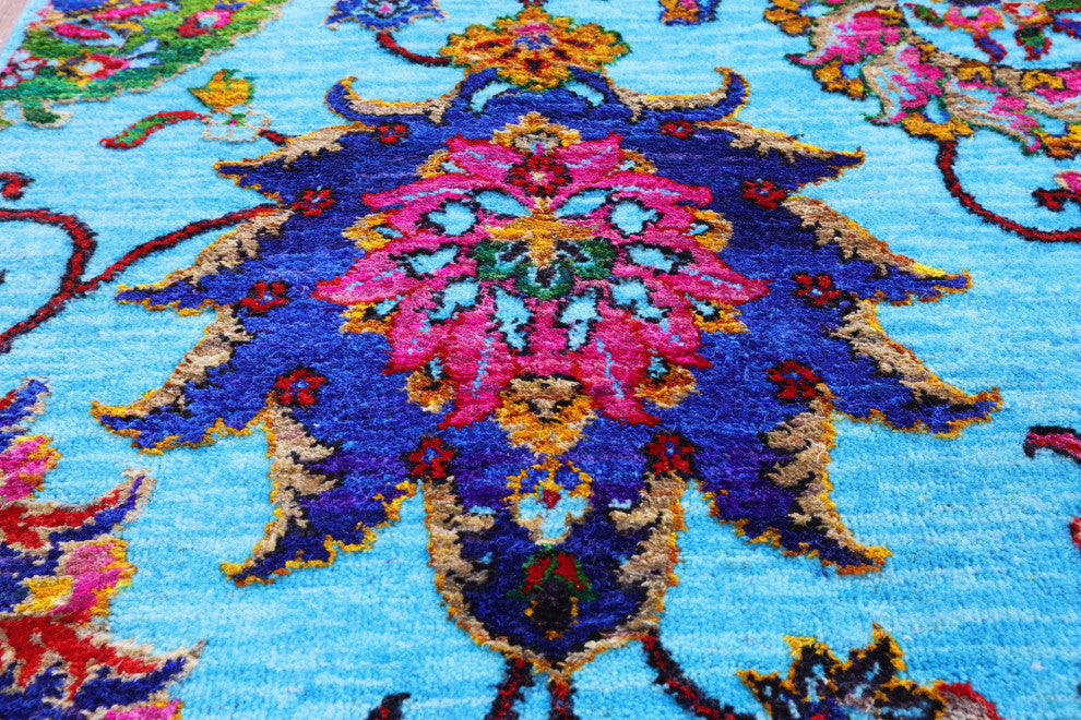 Persian Wool & Silk Handmade Rug 6' 2" X 9' 1" - Q13494