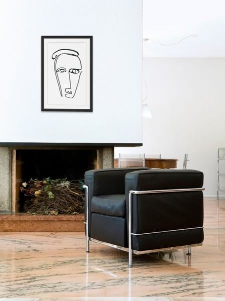 "Crooked" Framed Painting Print, 24"x36"