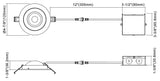 DGF 4" Selectable Canless Floating Gimbal LED Recessed Downlight, Black