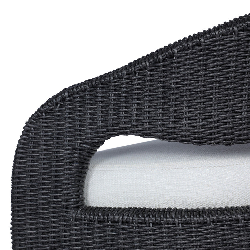 Hawkins Outdoor Dining Chair Vintage Coal, Faye Cream, Matte Taupe