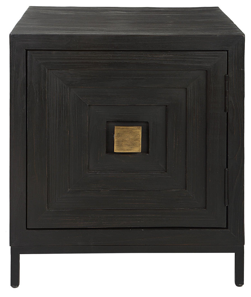 Uttermost Aiken Geometric Cabinet / End Table