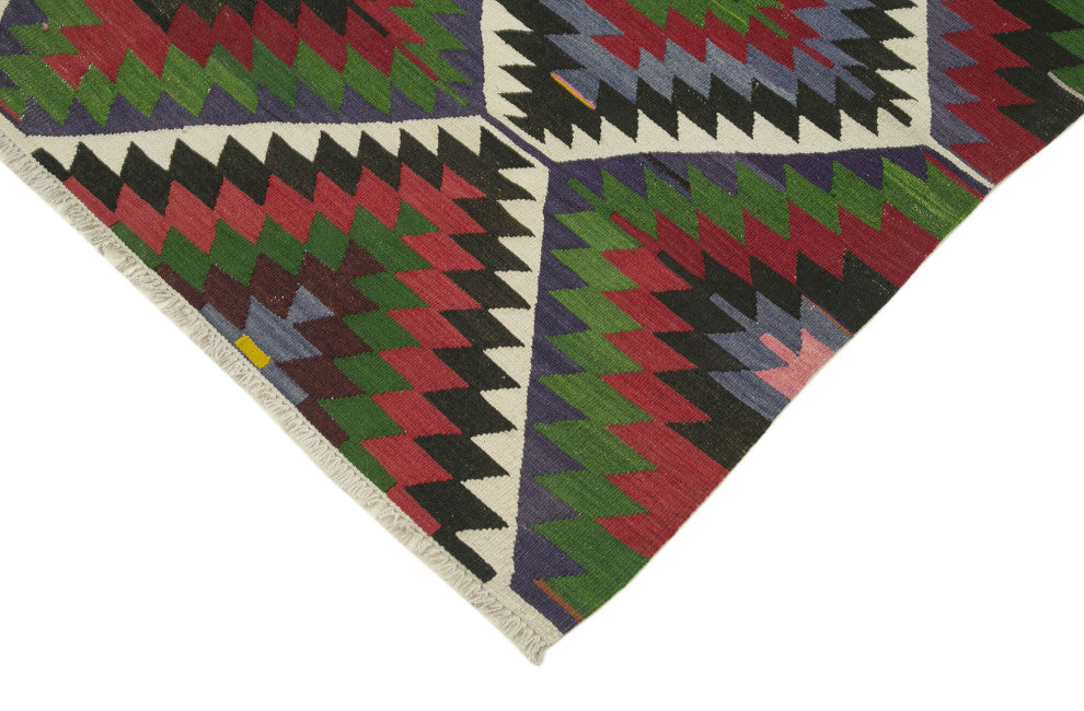 Rug N Carpet - Handwoven Oriental 4' 11'' x 9' 0'' Tribal Kilim Rug