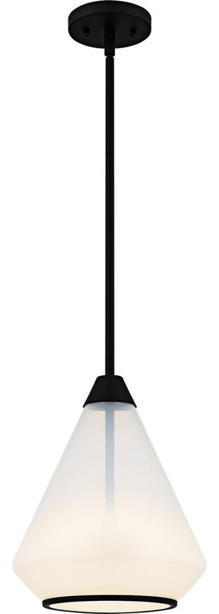 Haze One Light Mini Pendant in Matte Black