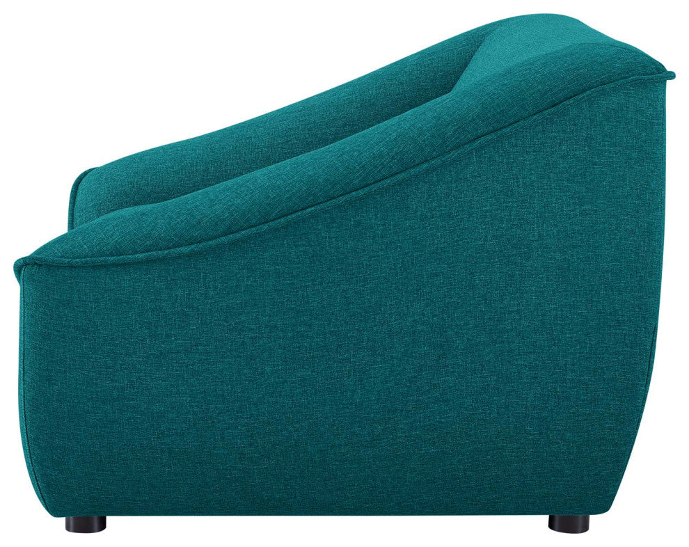 Armchair and Sofa Set, Fabric, Teal Blue, Modern, Living Lounge Hospitality