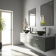 Giovanni 17"L x 17"W Glass Vessel Sink and Duris 12"H Faucet Set