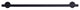Elizabeth 24 in. Wall Mounted Towel Bar in Matte Black